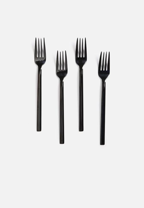 Nicolson Russell - Black Titanium Cutlery Set 16pc