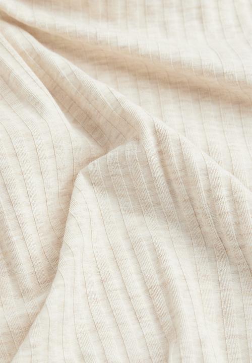 H&M - Mama ribbed jersey skirt - light beige marl