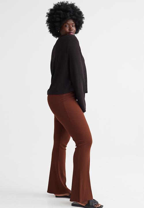 H&M - Ribbed leggings - brown