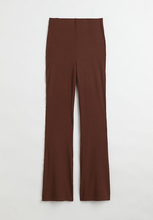 H&M - Ribbed leggings - brown