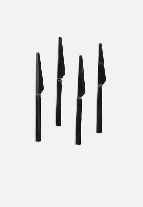 Nicolson Russell - Black Titanium Cutlery Set 16pc