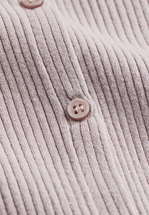 H&M - Rib-knit dress - light grey