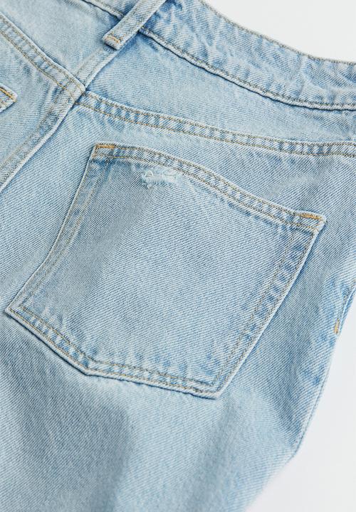 H&M - Straight high jeans - light denim blue