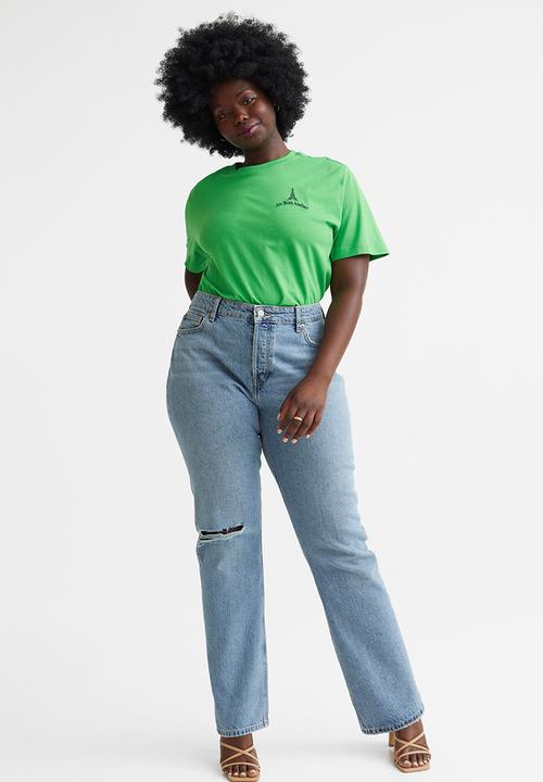 H&M - Straight high jeans - denim blue