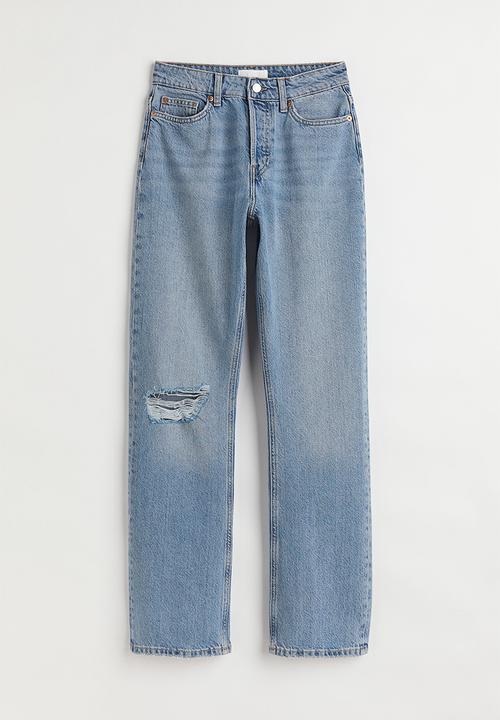 H&M - Straight high jeans - denim blue