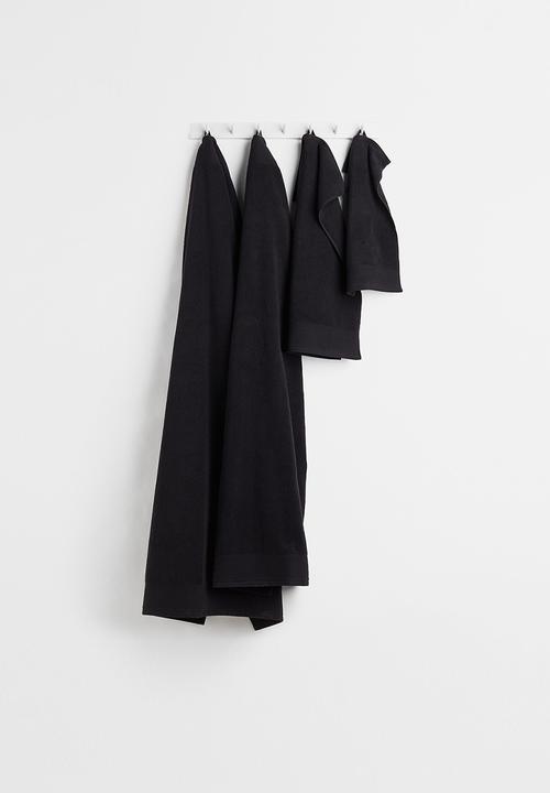 H&M - Cotton terry bath towel - black