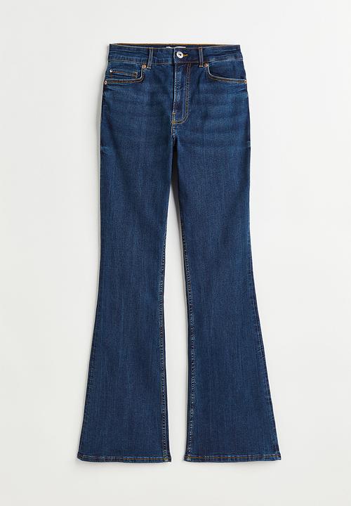H&M - Flared high jeans - dark denim blue