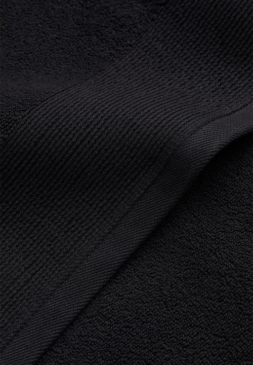 H&M - Cotton terry bath towel - black