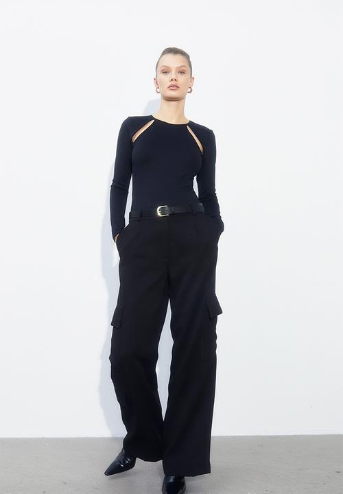H&M - Cut-out body - black