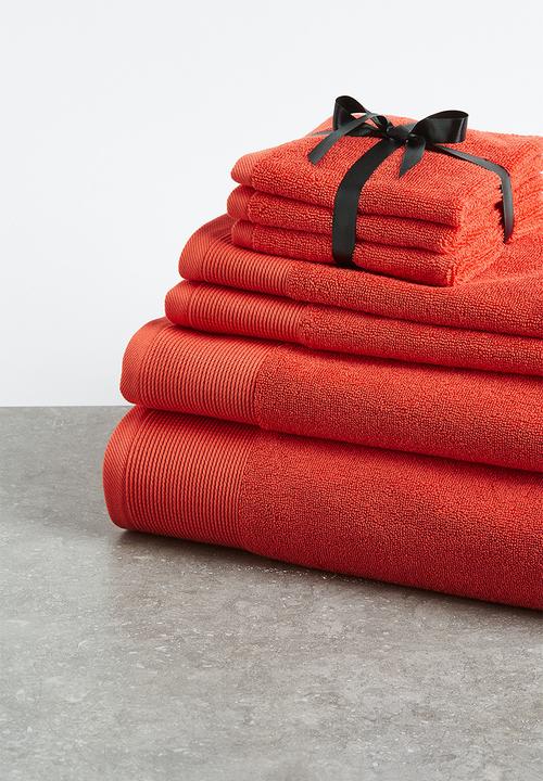 H&M - Cotton terry bath towel - orange