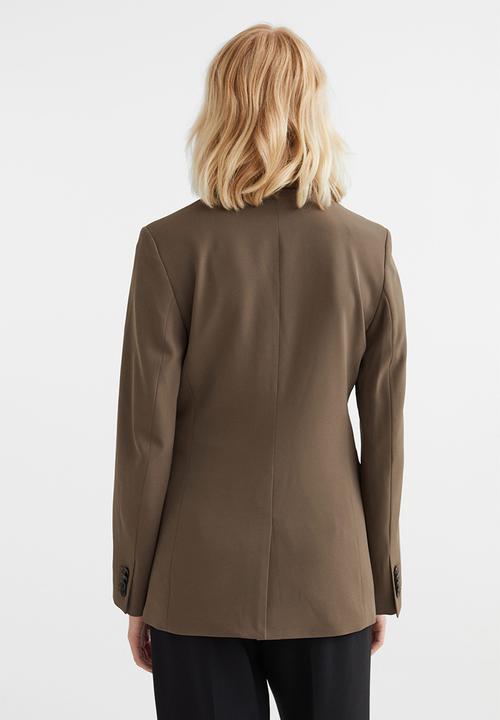 H&M - Fitted jacket - dark greige