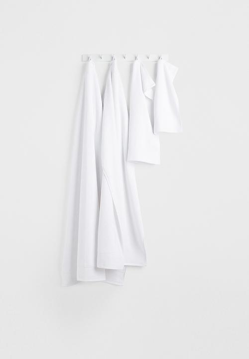 H&M - Cotton terry bath towel - white