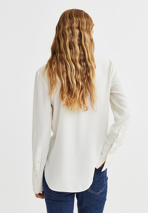 H&M - Fitted shirt - cream