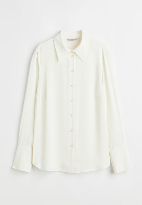 H&M - Fitted shirt - cream