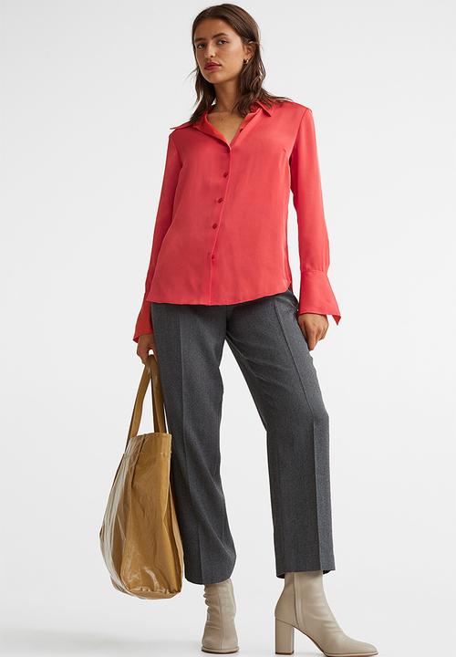 H&M - Fitted shirt - red