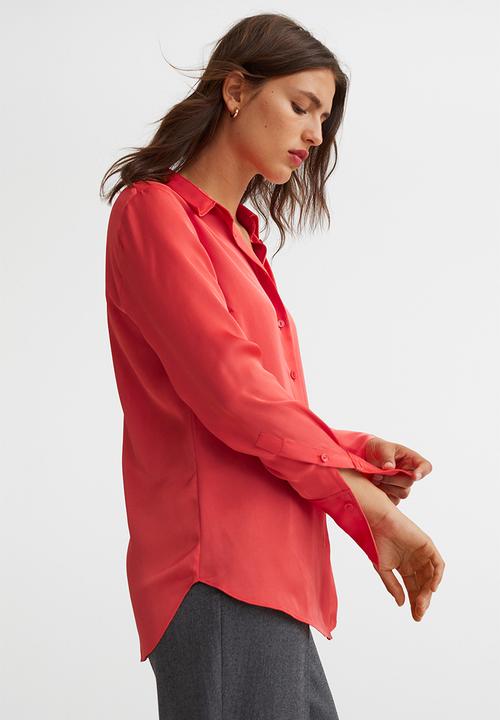 H&M - Fitted shirt - red