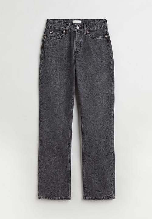 H&M - Straight high jeans - dark grey