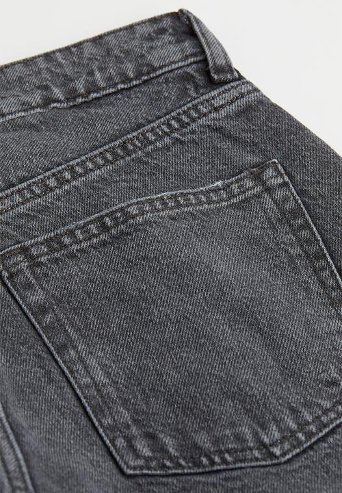 H&M - Straight high jeans - dark grey