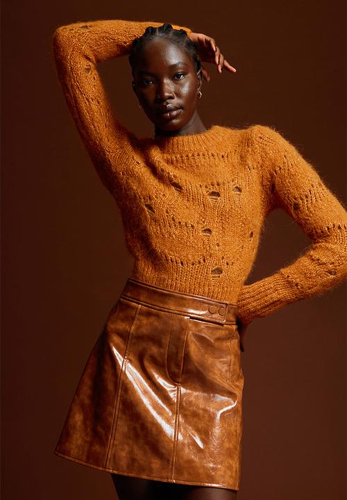H&M - Wool-blend jumper - ochre