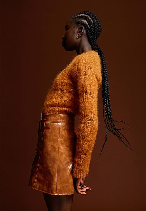 H&M - Wool-blend jumper - ochre