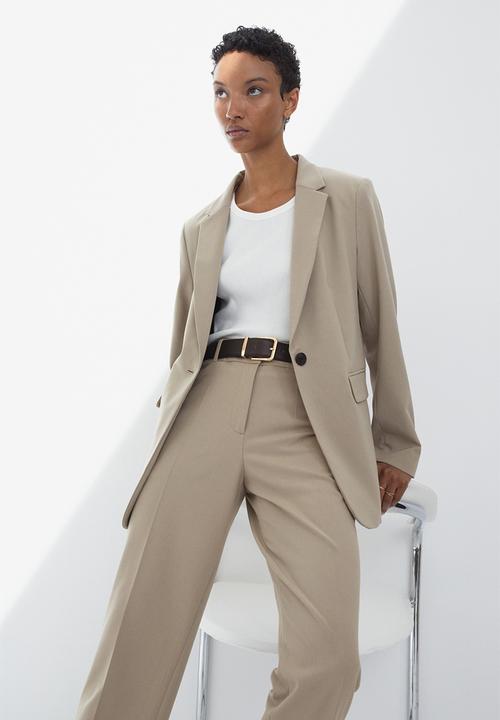 H&M - Cigarette trousers - light beige