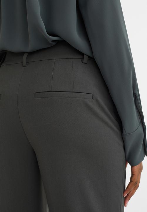 H&M - Cigarette trousers - dark green