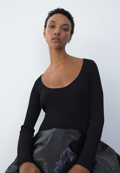 H&M - Rib-knit dress - black