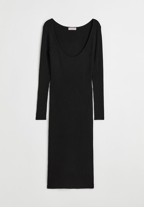 H&M - Rib-knit dress - black