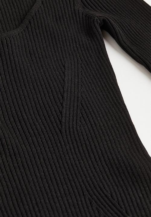 H&M - Rib-knit dress - black