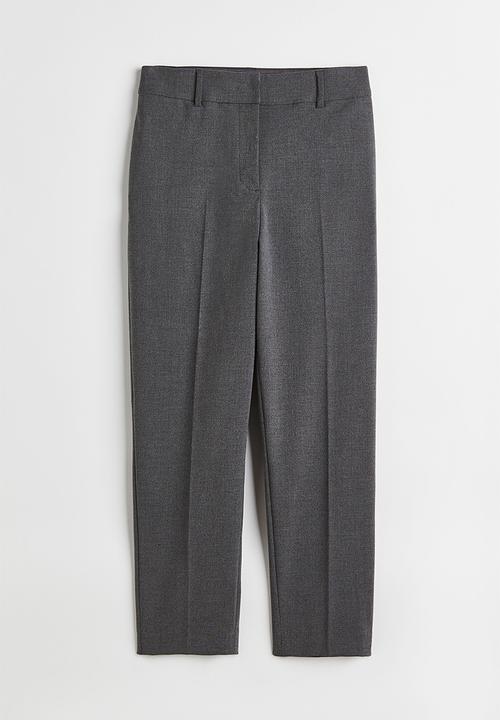 H&M - Cigarette trousers - dark grey marl 