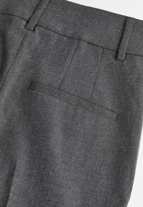 H&M - Cigarette trousers - dark grey marl 