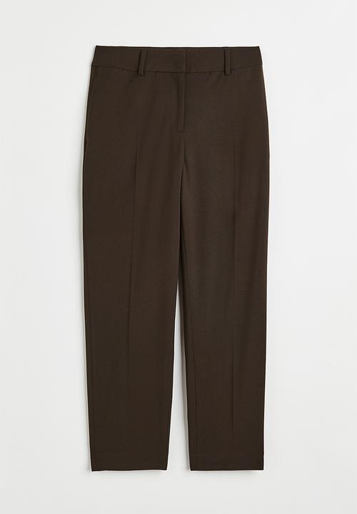 H&M - Cigarette trousers - dark green 