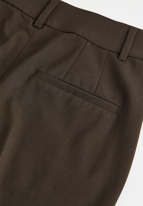 H&M - Cigarette trousers - dark green 