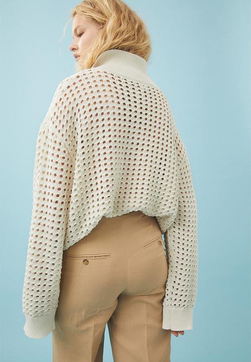 H&M - Knitted cardigan - natural white