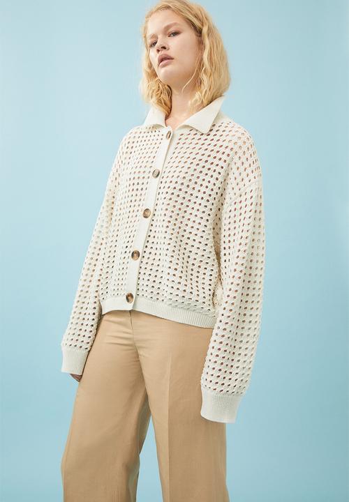 H&M - Knitted cardigan - natural white