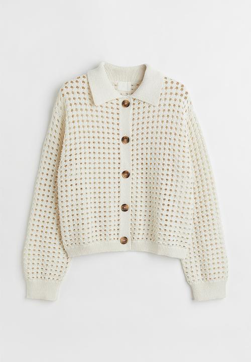 H&M - Knitted cardigan - natural white