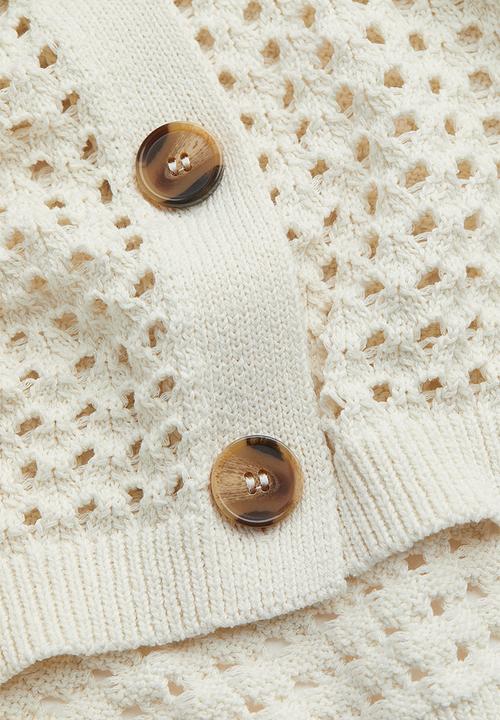 H&M - Knitted cardigan - natural white