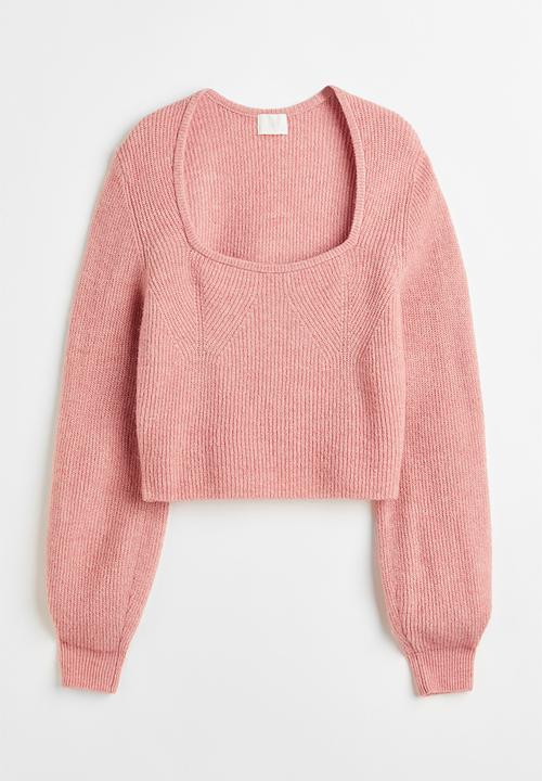 H&M - Rib-knit jumper - light coral