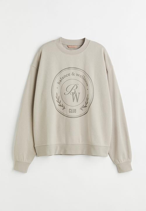 H&M - Printed sweatshirt - greige