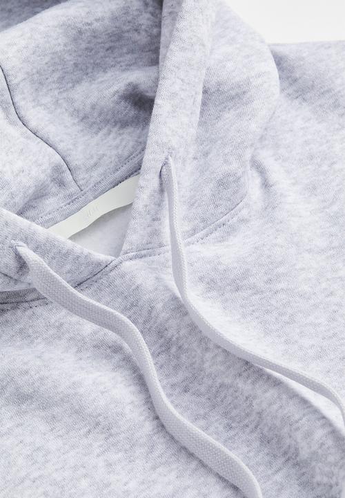 H&M - Oversized hoodie - light grey marl