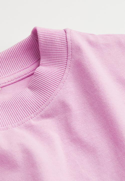 H&M - Oversized T-shirt - light pink/seoul