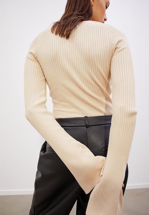 H&M - Rib-knit jumper - light beige