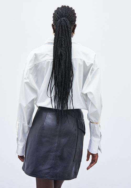 H&M - Oversized cotton shirt - white I