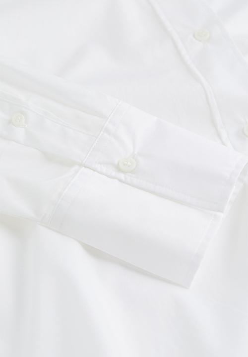 H&M - Oversized cotton shirt - white I
