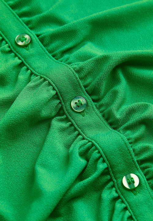 H&M - Button-front shirt dress - green