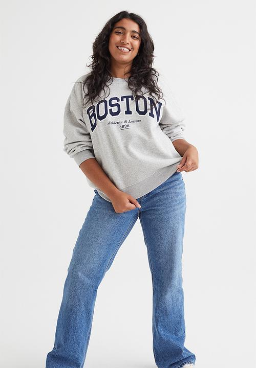 H&M - Printed sweatshirt - grey marl/boston