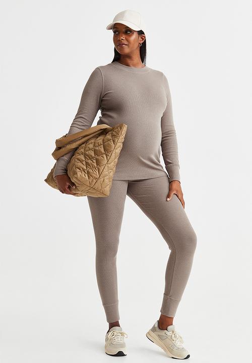 H&M - Mama 2 piece ribbed set - mole