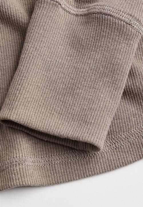 H&M - Mama 2 piece ribbed set - mole