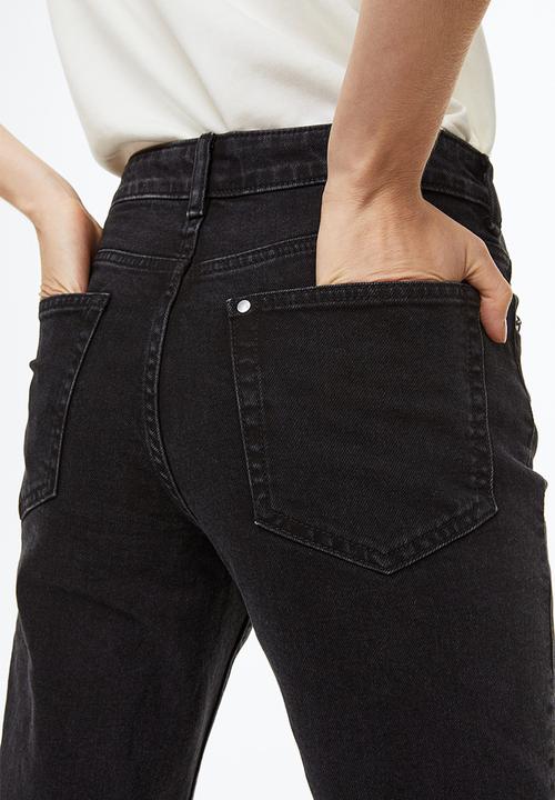 H&M - Slim regular ankle jeans - black