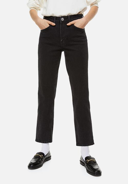 H&M - Slim regular ankle jeans - black